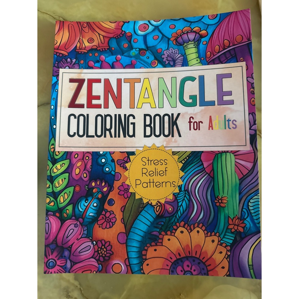 Zentangle Coloring Book Adults New